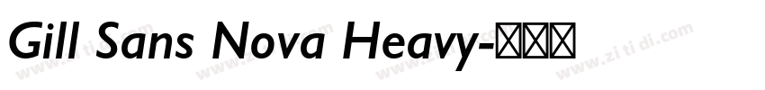 Gill Sans Nova Heavy字体转换